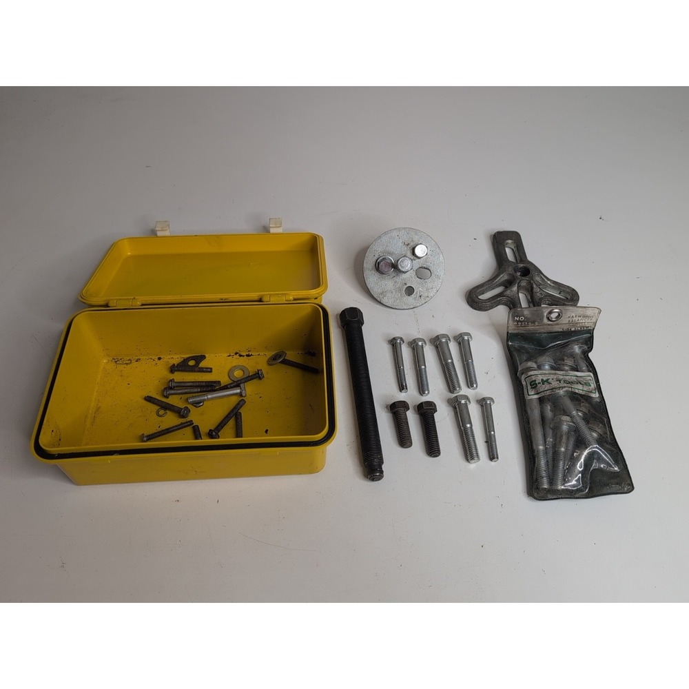 S-K Tools 92513 Harmonic Balancer Puller Tool Center Screw Pouch Vintage USA